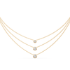 3 Layer Bezel Necklace with 1.00ct of Laboratory Grown Diamonds in 9ct Yellow Gold Bevilles Jewellers 
