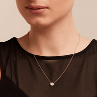 45cm 0.80ct Laboratory-Grown Diamond Bezel Solitaire Necklace in 9kt Yellow Gold Pendants Bevilles 