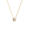 Bezel Necklace with 0.40ct of Laboratory Grown Diamonds in 9ct Yellow Gold Bevilles Jewellers 
