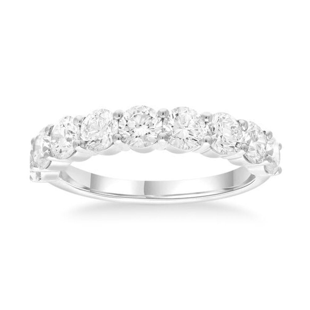 Single Row Dress Ring with 2.00ct of Laboratory Grown Diamond in Sterling Silver and Platinum Bevilles Jewellers 