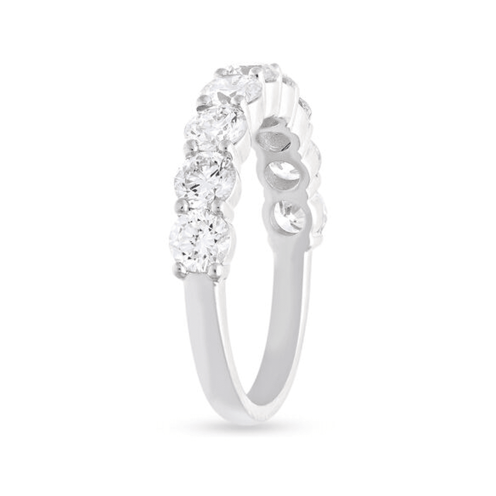 Single Row Dress Ring with 2.00ct of Laboratory Grown Diamond in Sterling Silver and Platinum Bevilles Jewellers 