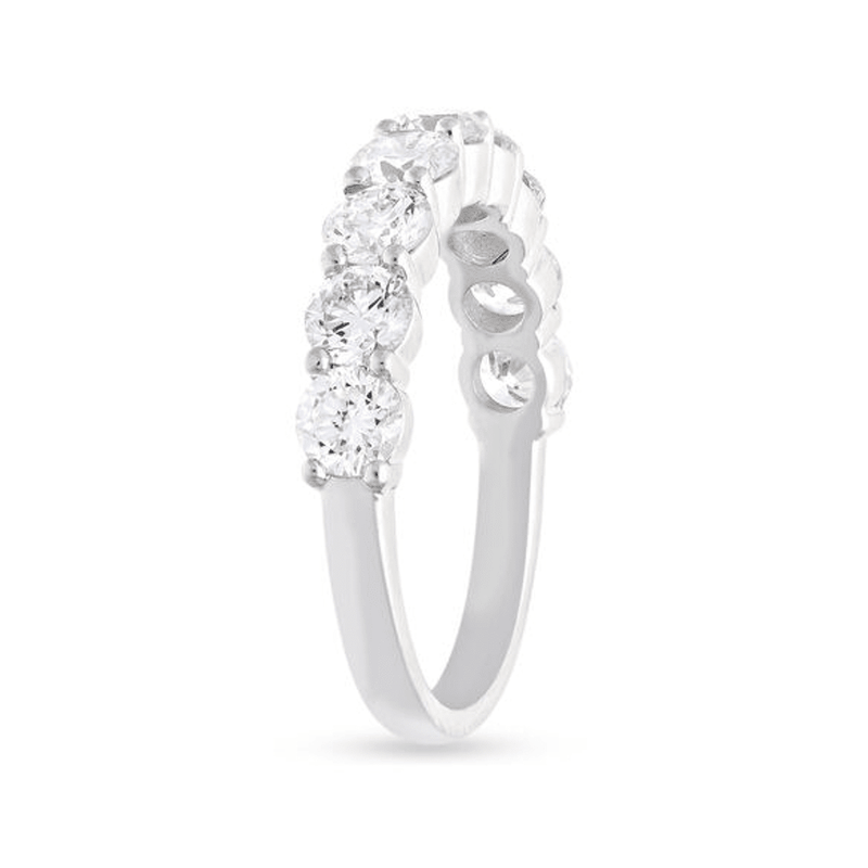 Single Row Dress Ring with 2.00ct of Laboratory Grown Diamond in Sterling Silver and Platinum Bevilles Jewellers 