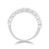 Single Row Dress Ring with 2.00ct of Laboratory Grown Diamond in Sterling Silver and Platinum Bevilles Jewellers 