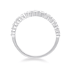 Single Row Dress Ring with 1.00ct of Laboratory Grown Diamonds in Sterling Silver and Platinum Bevilles Jewellers 