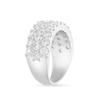 Triple Row Dress Ring with 3.00ct of Laboratory Grown Diamond in Sterling Silver and Platinum Bevilles Jewellers 