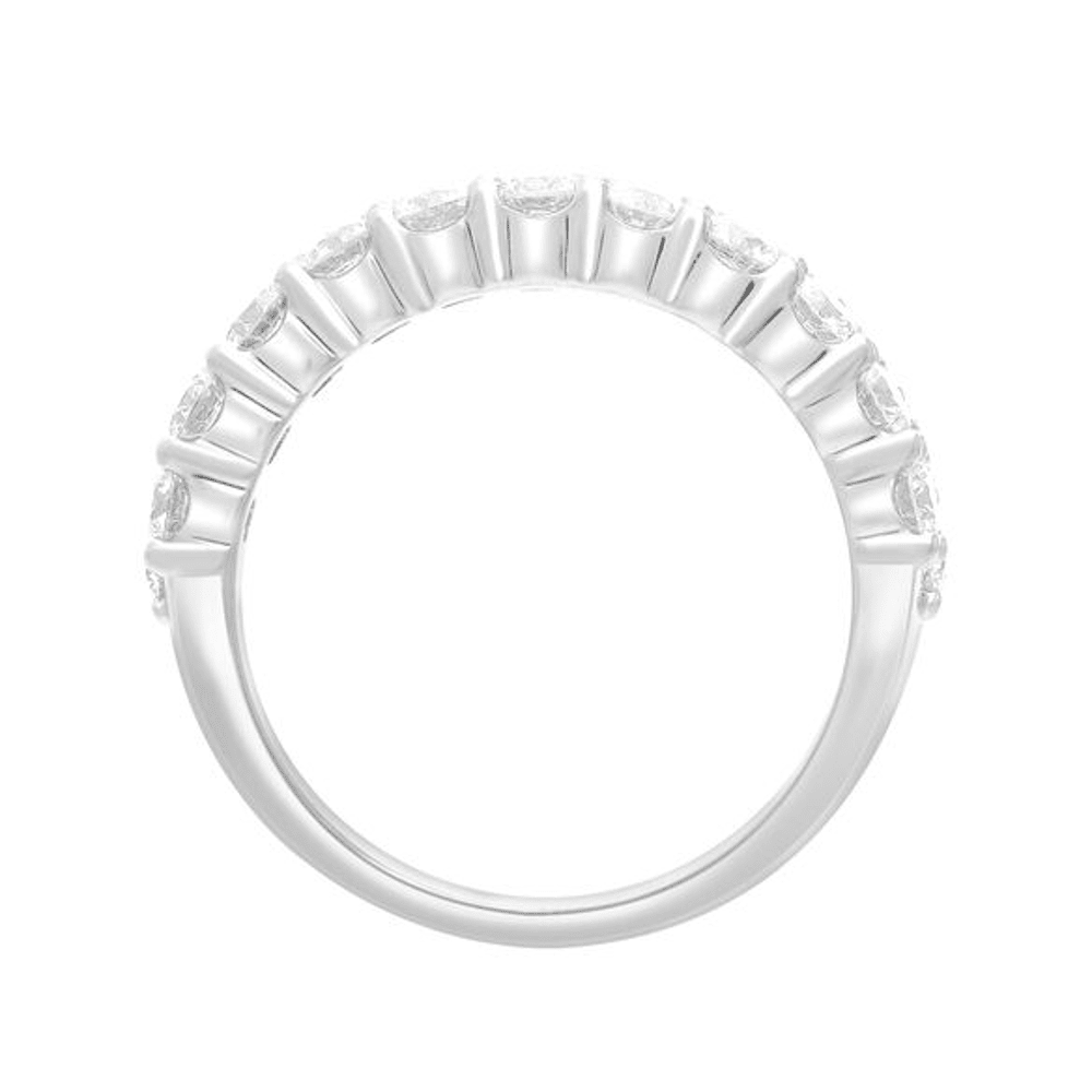 Triple Row Dress Ring with 3.00ct of Laboratory Grown Diamond in Sterling Silver and Platinum Bevilles Jewellers 