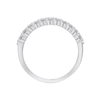 Triple Row Dress Ring with 1.50ct of Laboratory Grown Diamonds in Sterling Silver and Platinum Bevilles Jewellers 
