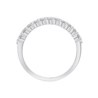 Triple Row Dress Ring with 1.50ct of Laboratory Grown Diamonds in Sterling Silver and Platinum Bevilles Jewellers 