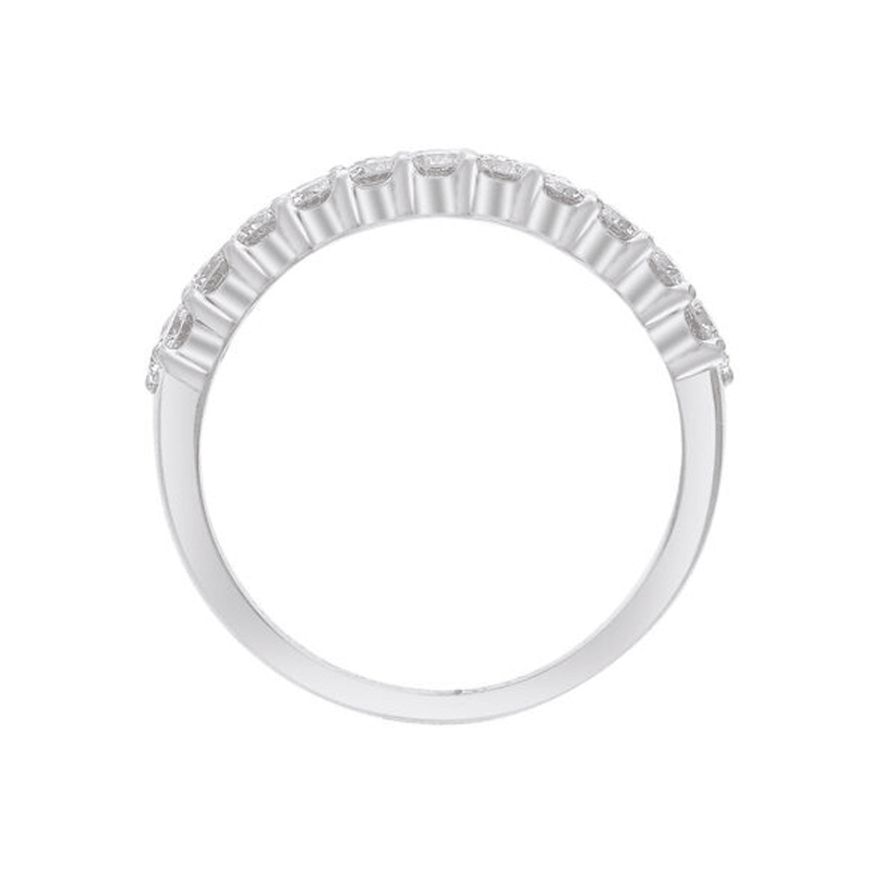 Triple Row Dress Ring with 1.50ct of Laboratory Grown Diamonds in Sterling Silver and Platinum Bevilles Jewellers 