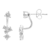 Enhancer Stud Earrings with 1.00ct of Laboratory Grown Diamonds in Platinum and Sterling Silver Bevilles Jewellers 