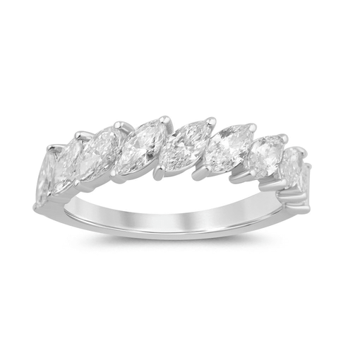 Marquis Ring with 1.40ct of Laboratory Grown Diamonds in Sterling Silver and Platinum Bevilles Jewellers 