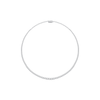 Graduated Tennis Necklace with 8.00ct of Laboratory Grown Diamonds in Sterling Silver and Platinum Bevilles Jewellers 