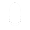 Multi Layered Bezel Necklace with 1.00ct of Laboratory Grown Diamonds in Sterling Silver and Platinum Bevilles Jewellers 