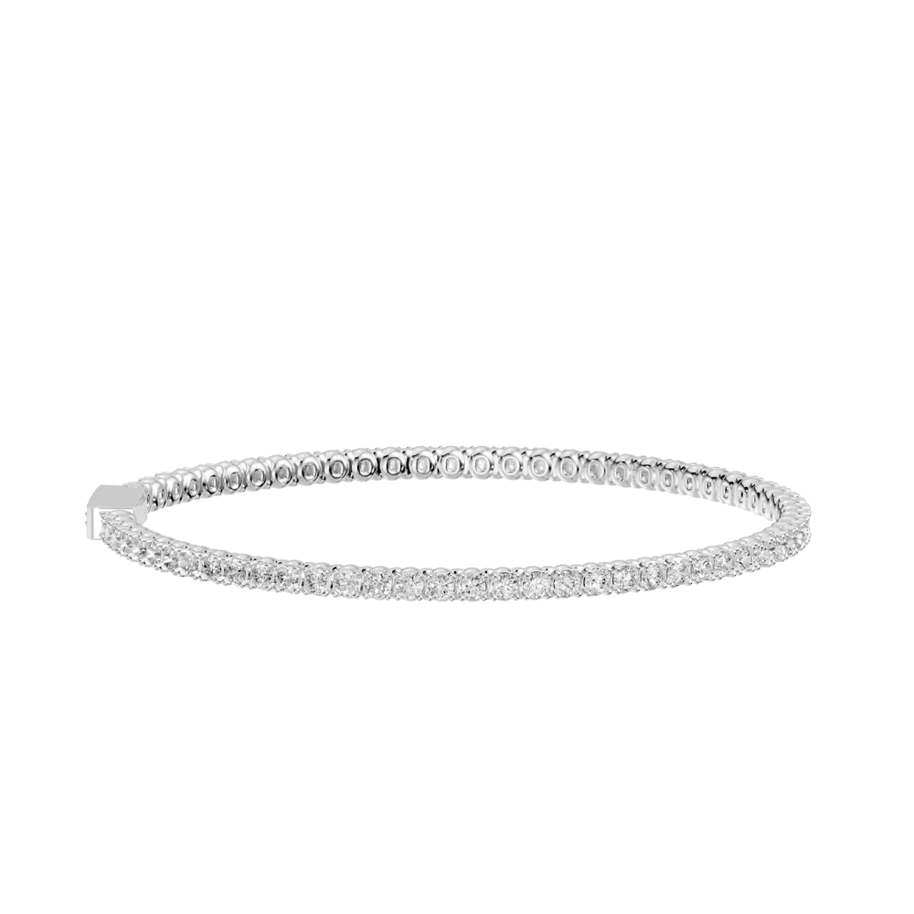 Tennis Bracelet with 3.00ct of Laboratory Grown Diamonds in Sterling Silver and Platinum Bevilles Jewellers 