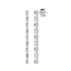 Oval and Emerald Cut Drop Stud Earrings with 1.50ct of Laboratory Grown Diamonds in Platinum and Sterling Silver Bevilles Jewellers 