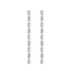 Oval and Emerald Cut Drop Stud Earrings with 1.50ct of Laboratory Grown Diamonds in Platinum and Sterling Silver Bevilles Jewellers 