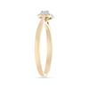 Halo Ring with 0.10ct of Diamonds in 9ct Yellow Gold Bevilles Jewellers 