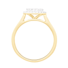 Halo Ring with 1/4ct of Diamonds in 9ct Yellow Gold Bevilles Jewellers 