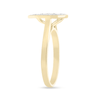 Pear Ring with 1/2ct of Diamonds in 9ct Yellow Gold Bevilles Jewellers 
