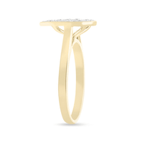 Pear Ring with 1/2ct of Diamonds in 9ct Yellow Gold Bevilles Jewellers 