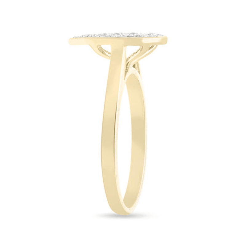 Pear Ring with 1/2ct of Diamonds in 9ct Yellow Gold Bevilles Jewellers 