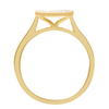 Oval Shape Ring with 1/2ct of Diamonds in 9ct Yellow Gold Bevilles Jewellers 