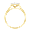 Marquise Shape Ring with 1/2ct of Diamonds in 9ct Yellow Gold Bevilles Jewellers 