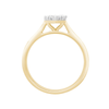 Pear Shape Ring with 0.45ct of Diamonds in 9ct Yellow Gold Bevilles Jewellers 