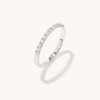 Claw Set Anniversary Ring with 0.20tw of Diamonds in 9kt White Gold Rings Bevilles 