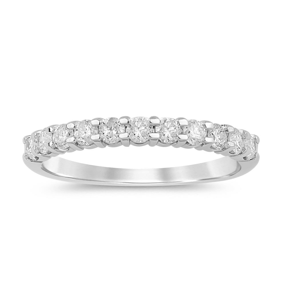 Multi Stone Ring with 1/2ct of Diamonds in 9ct White Gold Bevilles Jewellers 