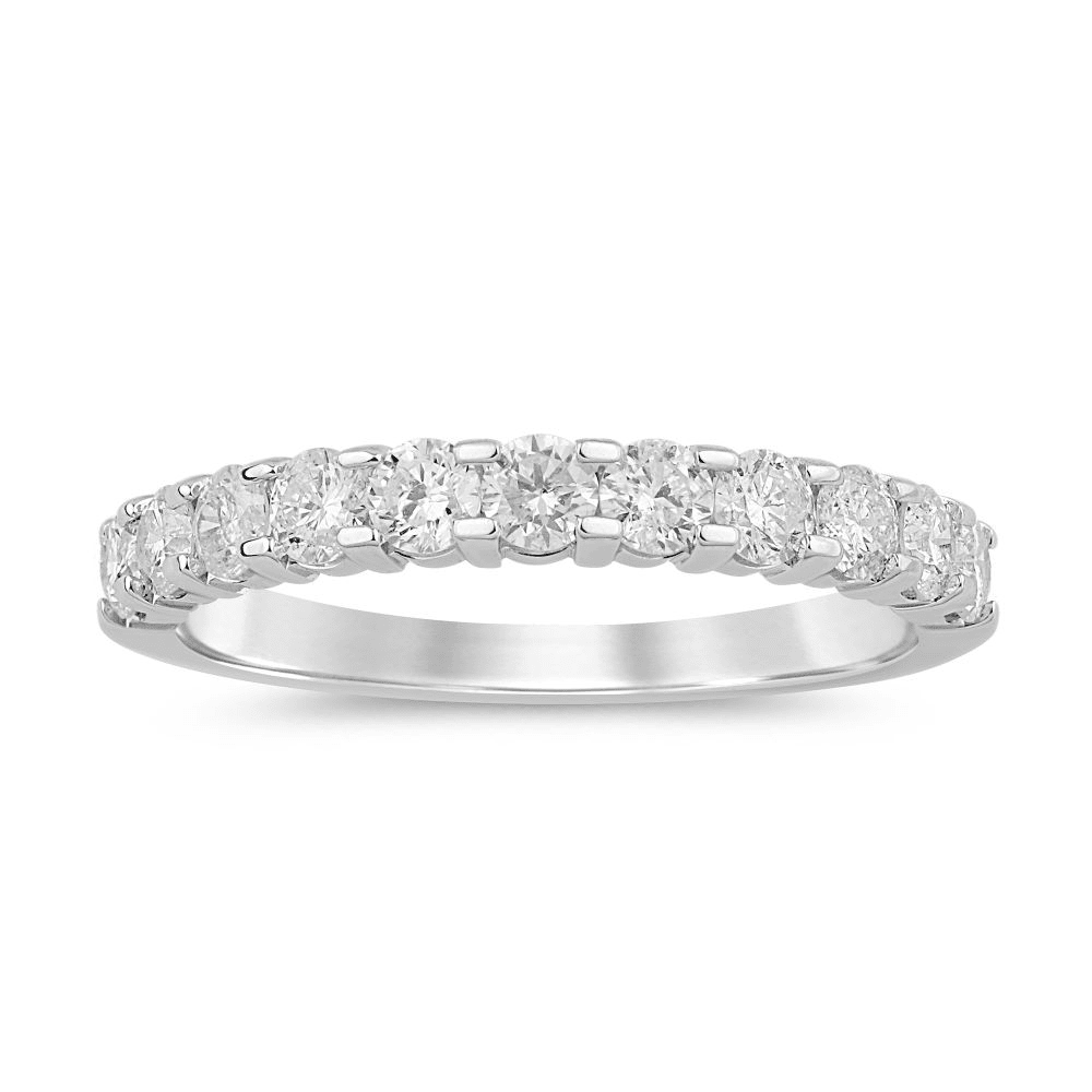 Multi Stone Ring with 3/4ct of Diamonds in 9ct White Gold Bevilles Jewellers 