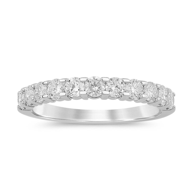 Multi Stone Ring with 3/4ct of Diamonds in 9ct White Gold Bevilles Jewellers 