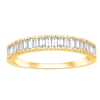 Baguette Ring with 0.35ct of Diamonds in 9ct Yellow Gold Bevilles Jewellers 