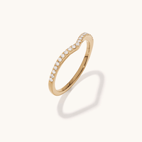 Chevron Ring with 0.15tw of Diamonds in 9kt Yellow Gold Rings Bevilles 