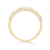 Fancy Dress Ring with 1/2ct of Diamonds in 9ct Yellow Gold Bevilles Jewellers 