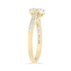 Circle Shape Ring with 0.60ct of Diamonds in 9ct Yellow Gold Bevilles Jewellers 