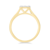 Circle Shape Ring with 0.60ct of Diamonds in 9ct Yellow Gold Bevilles Jewellers 