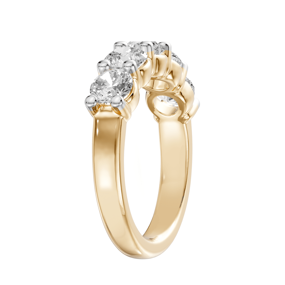 5 Stone Ring with 1.50ct of Diamonds in 9ct Yellow Gold Bevilles Jewellers 