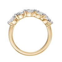 5 Stone Ring with 1.50ct of Diamonds in 9ct Yellow Gold Bevilles Jewellers 