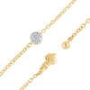 Single Station Bracelet With 0.10ct of Diamonds in 9ct Yellow Gold Bevilles Jewellers 