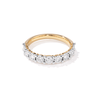 Miracle Set Anniversary Ring with 0.50tw of Diamonds in 9kt Yellow Gold Rings Bevilles 