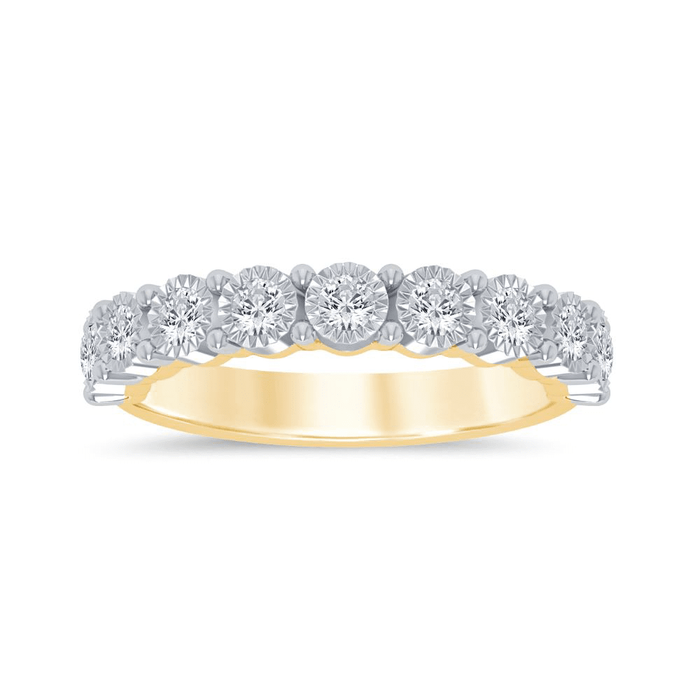 Miracle Ring with 1/2ct of Diamonds in 9ct Yellow Gold Bevilles Jewellers 