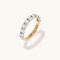 Miracle Set Anniversary Ring with 0.50tw of Diamonds in 9kt Yellow Gold Rings Bevilles 