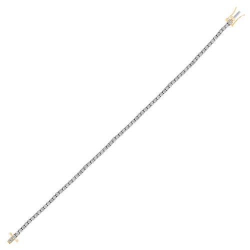 Tennis Bracelet with 1/2ct of Diamonds in 9ct Yellow Gold Bevilles Jewellers 