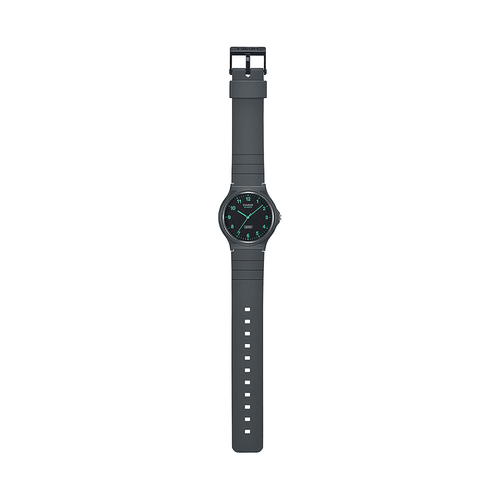 Casio Analogue Water Resistant Black Resin Band MQ24B-8B Bevilles Jewellers 