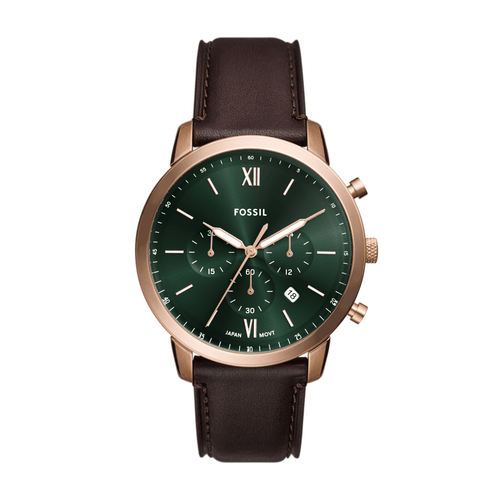 Fossil Neutra Chronograph Brown Leather Watch FS6073 Watches Fossil 