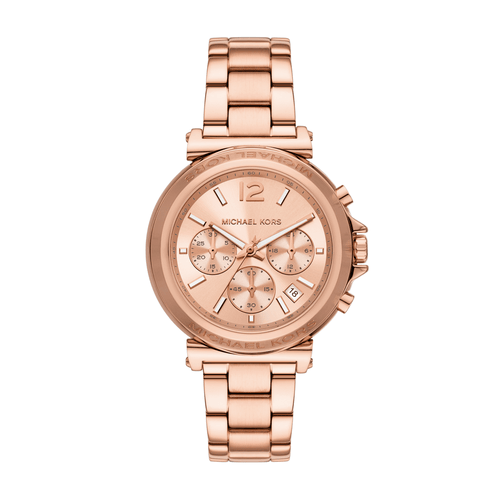 Michael Kors Maren Chronograph Rose Gold-Tone Stainless Steel Watch MK7494 Watches Michael Kors 