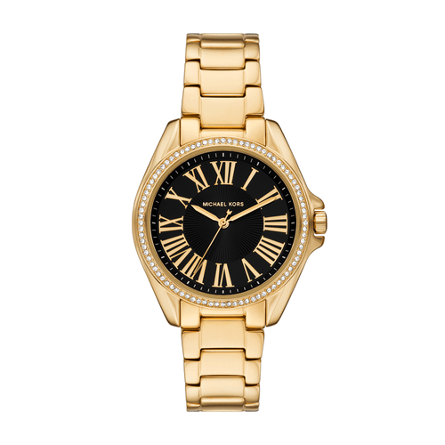 Michael Kors Kacie Three-Hand Gold-Tone Stainless Steel Watch MK4852 Watches Michael Kors 