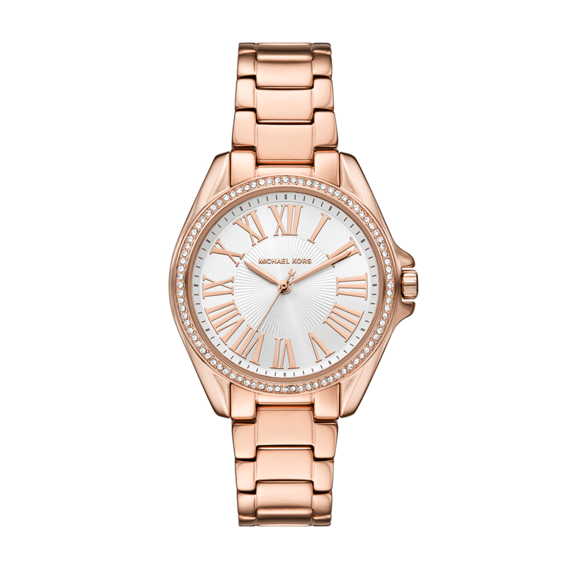 Michael Kors Kacie Three-Hand Rose Gold-Tone Stainless Steel Watch MK4853 Watches Michael Kors 
