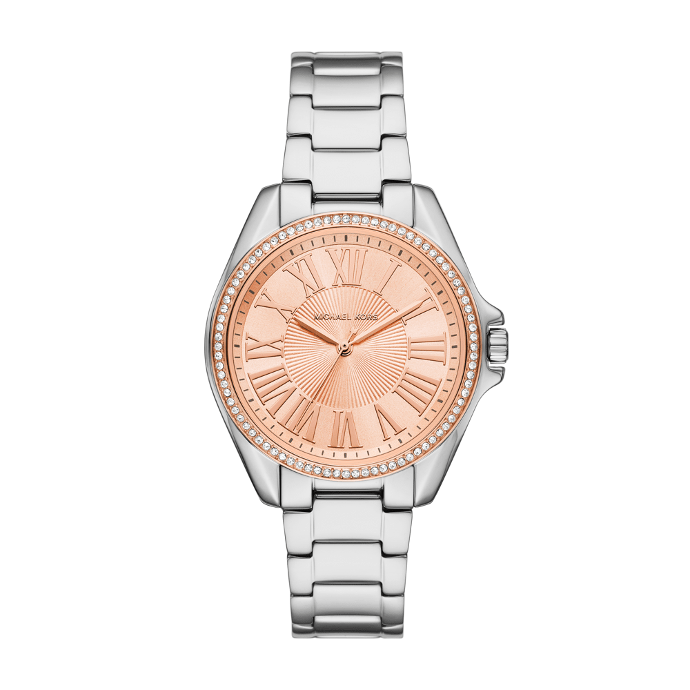Michael Kors Kacie Three-Hand Stainless Steel Watch MK4854 Watches Michael Kors 